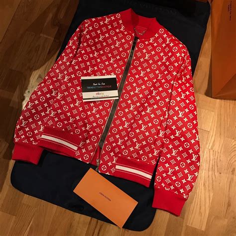 fake supreme louis vuitton jacket fur|supreme louis vuitton tracksuit.